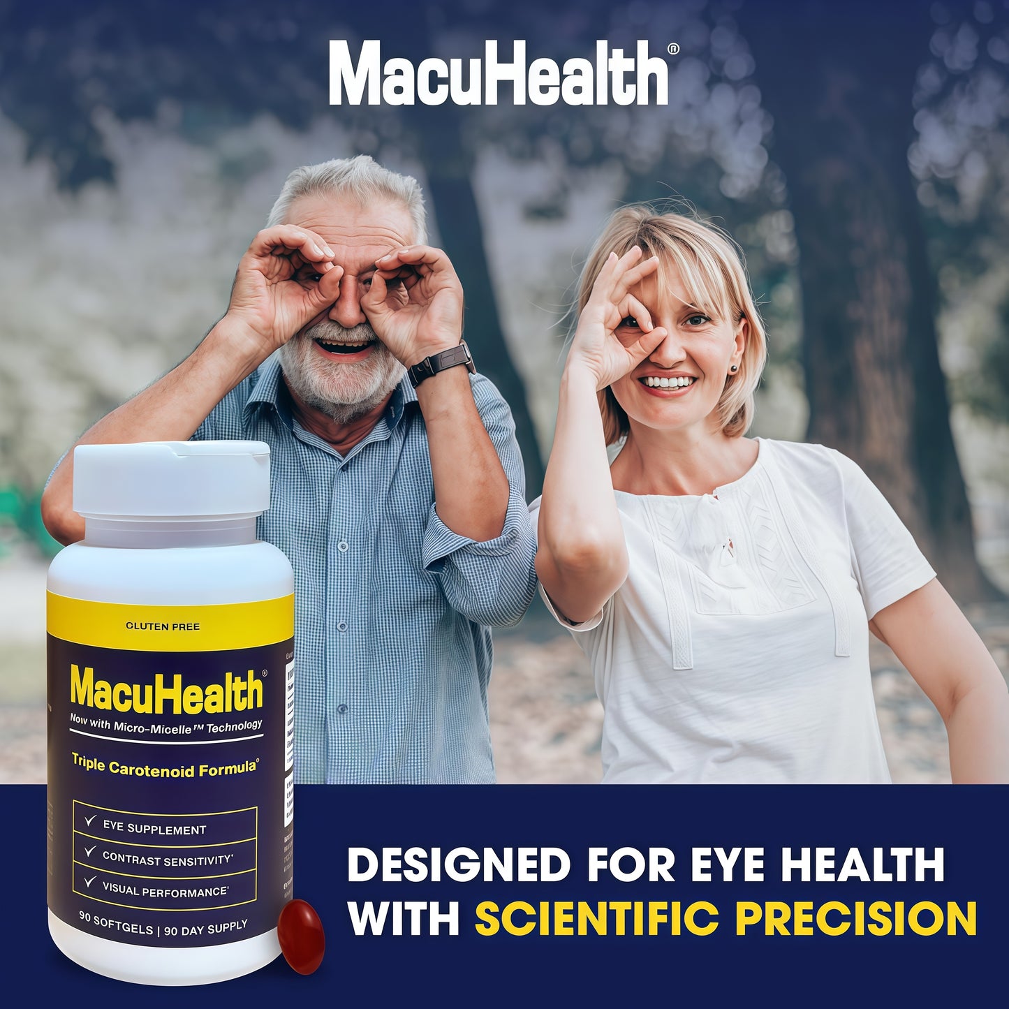 Macuhealth Triple Carotenoid Formula Adult Eye Vitamin Supplement